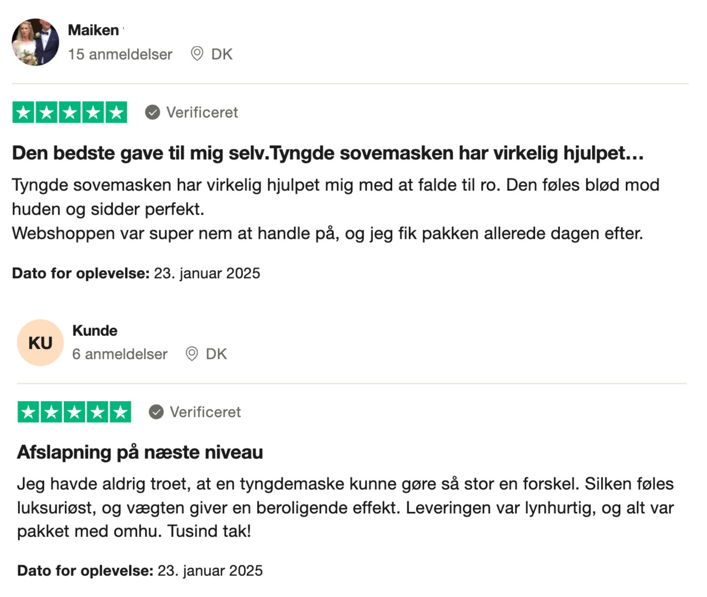 BleepCopenhagen Tyngde Sovemaske