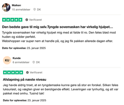 BleepCopenhagen Tyngde Sovemaske